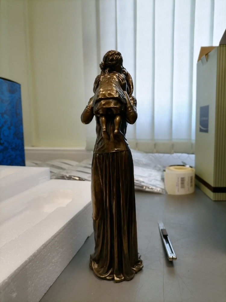 Статуэтка Мать с ребенком Veronese WS-986, фото со склада оборотная сторона