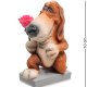 Статуэтка Собака Бассет-хаунд Цветы для прекрасной Леди The Comical World of Stratford RV-910
