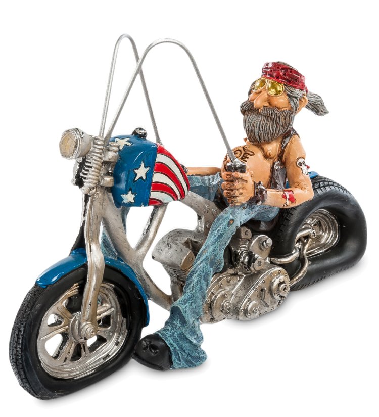 Фигурка Байкер - Ретро-Мотоцикл The Comical World of Stratford RV- 30