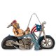 Фигурка Байкер - Ретро-Мотоцикл The Comical World of Stratford RV- 30, вид профиль