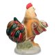 Статуэтка из керамики Петух с подарочным букетом Pavone CMS-59/ 2, оборотная сторона