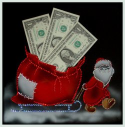 Картина Денежный подарок c кристаллами Swarovski