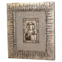 Декоративное панно Иисус в рамке золотого цвета
