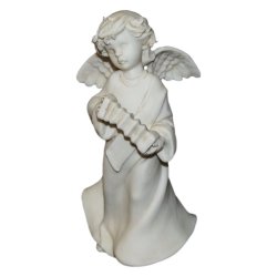 Фарфоровая музыкальная статуэтка Ангел с гармошкой