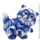 Фигурка Кот-Пушистик Голубая гжель ГЛ-191