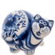 Фигурка Кот-Колобок Голубая гжель ГЛ-365