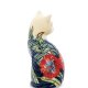 Статуэтка из фарфора Кошечка с красным цветком Pavone JP-11/24, оборотная сторона