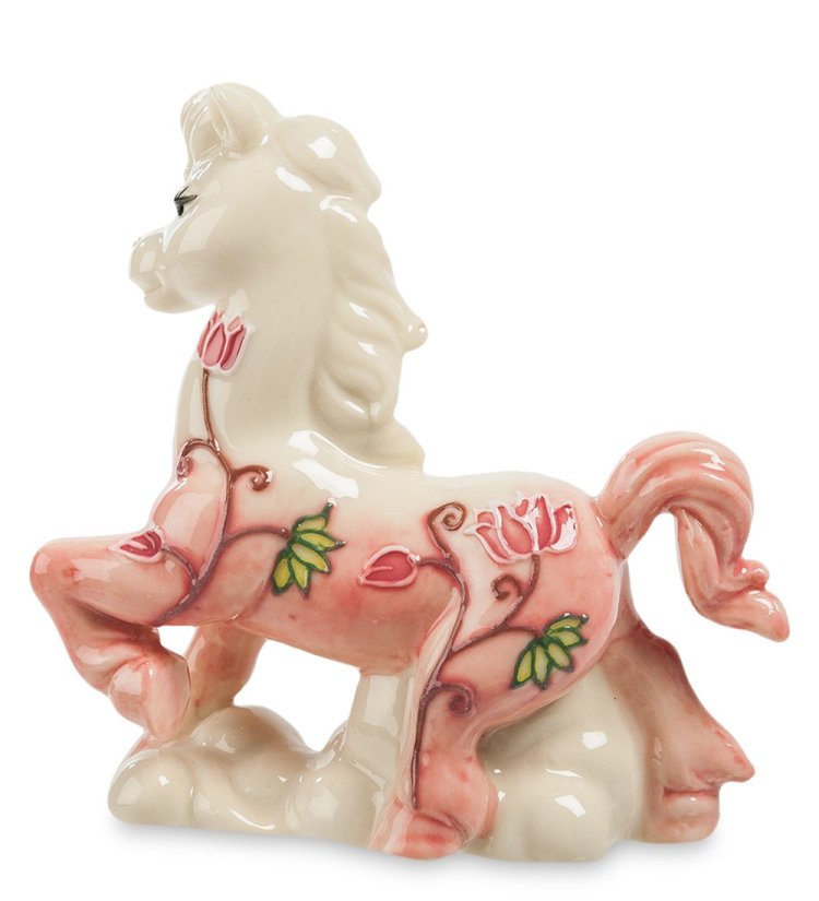 Статуэтка из фарфора Гордая Лошадка на облачке Pavone JP-61/32, оборотная сторона