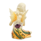 Фигурка из фарфора Девушка-эльф с птичкой Pavone JP-07/16, оборотная сторона