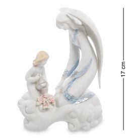 Статуэтка Ангел-хранитель с девочкой поливающей цветы