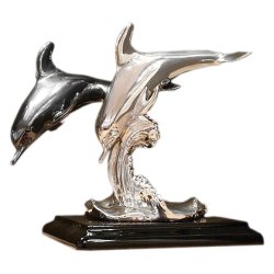 Статуэтка Два дельфина на волне