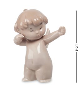 Статуэтка из фарфора Ангелочек Декабрь
