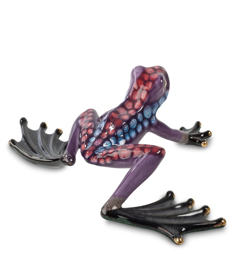 Фигурка из фарфора Ночная Неоновая Лягушка Pavone JP-08/16, вид сзади