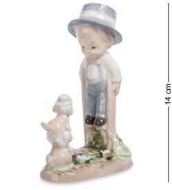 Фигурка из фарфора Юный артист цирка