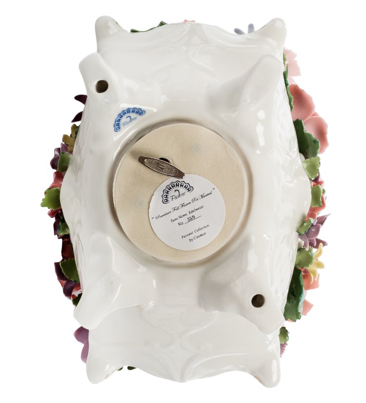 Музыкальная статуэтка из керамики Ваза с цветами Pavone CMS-33/ 9, фотография в упаковке