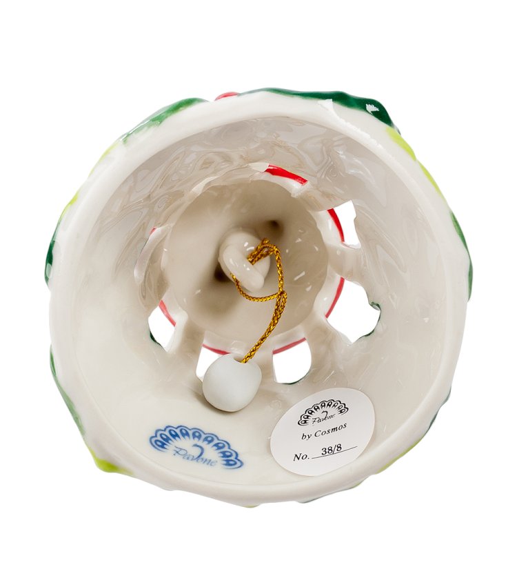 Колокольчик из керамики Рождество CMS-38/ 8, вид изнутри