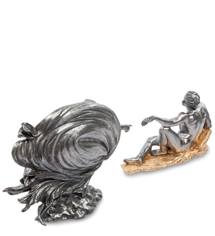 Композиция из 2-ух статуэток Сотворение Адама Veronese WS-26, оборотная сторона