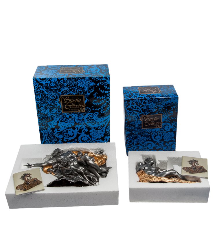 Композиция из 2-ух статуэток Сотворение Адама Veronese WS-26, упаковочный вид