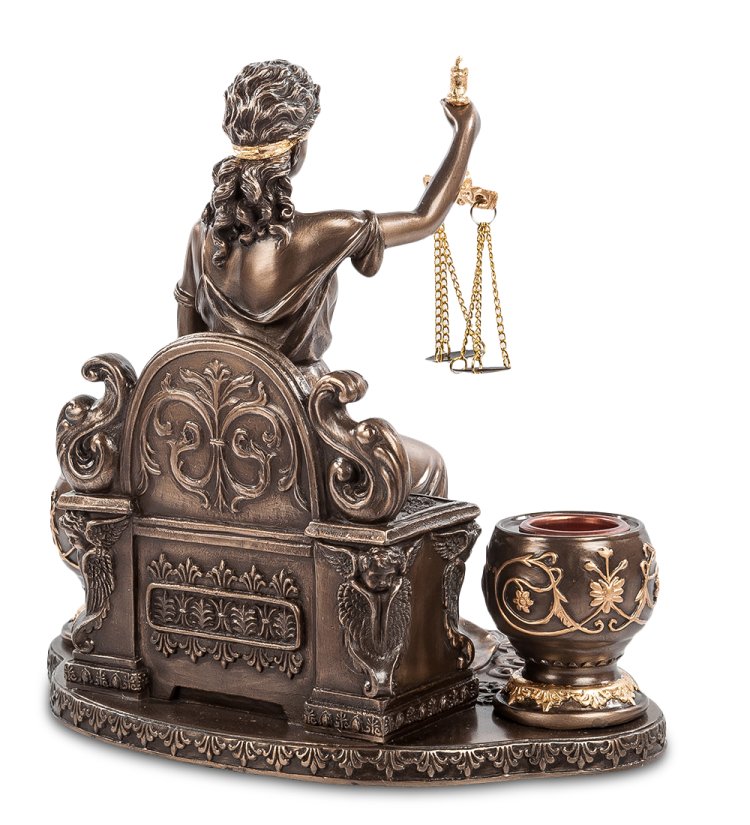 Статуэтка-подсвечник Фемида Veronese WS-14/ 2, оборотная сторона