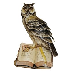 Статуэтка из фарфора Сова с книгой