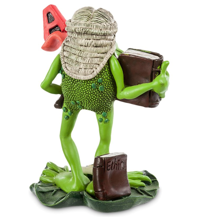 Фигурка лягушка Судья The Comical World of Stratford RV-302, оборотная сторона