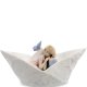 Музыкальная статуэтка из фарфора Девочка в лодке Pavone  JP-42/29
