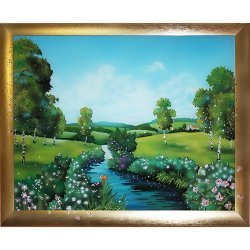 Картина Русские просторы c кристаллами Swarovski