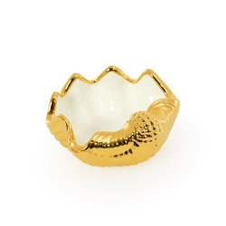 Блюдо в форме золотой ракушки коллекция Laguna