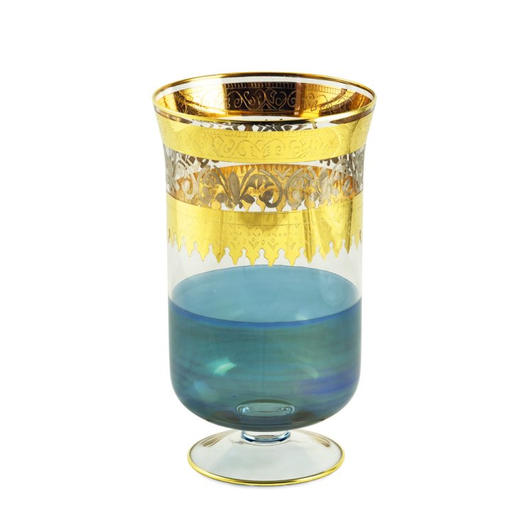 Ваза для цветов из голубого хрусталя Adriatica Migliori De Luxe 25589