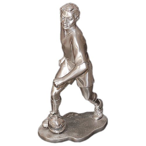Скульптура Футболист с посеребрением Linea Argenti UKR06
