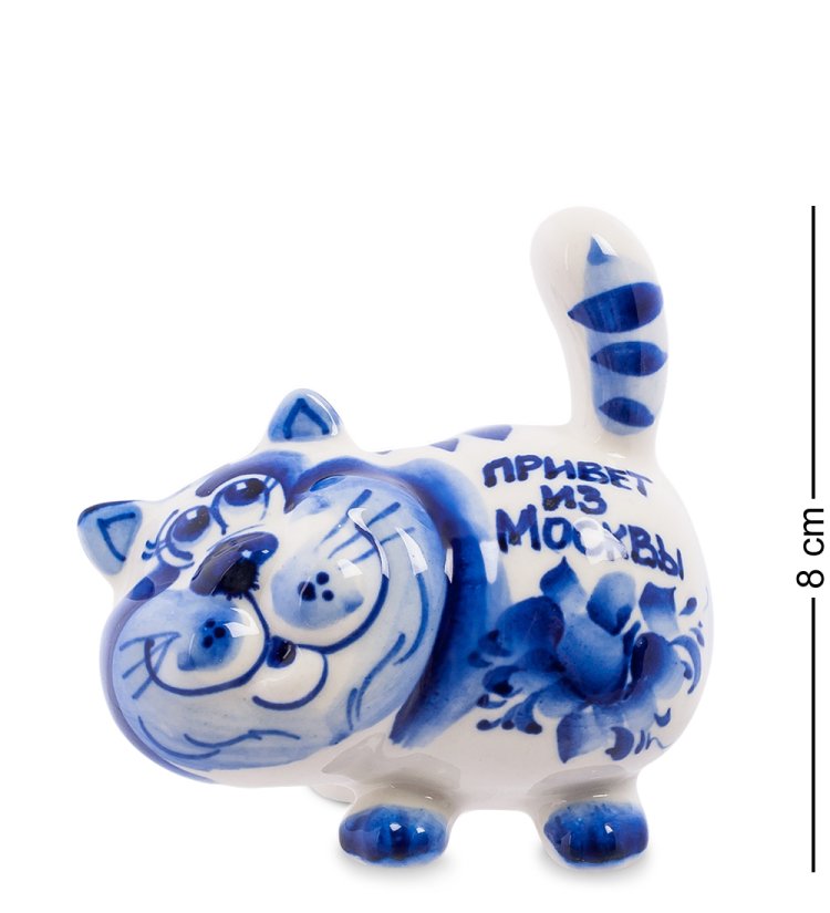 Фигурка Кот Барсик Голубая гжель ГЛ-367