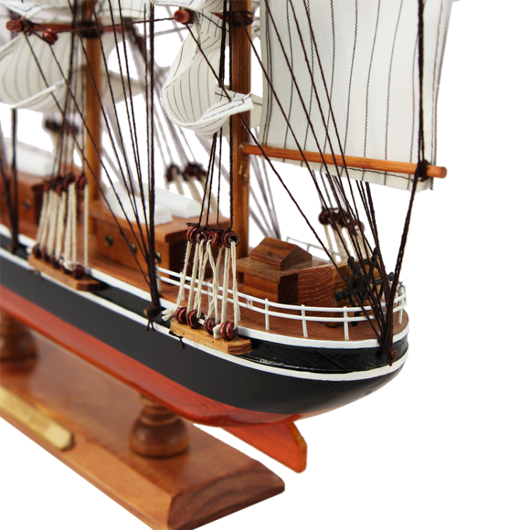 Модель парусного корабля Cutty Sark, 60 см, фото сзади