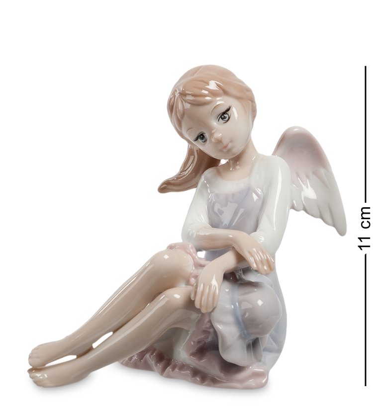 Статуэтка из фарфора Девушка Ангел в платье с шляпой Pavone JP-10/ 5