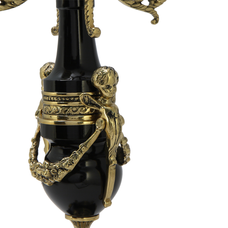 Канделябр на 5 свечей Кастилия, Черное золото Bello De Bronze BP-14087-BLD, фотография ножки