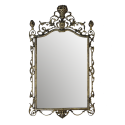 Зеркало Ешпига в раме из бронзы, цвет антик
