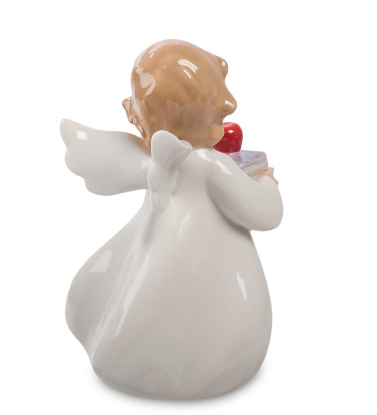 Статуэтка из фарфора Ангелочек  с Яблоком Pavone CMS-11/15, фотография со спины