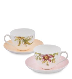 Чайный набор на 2 персоны из фарфора Сады Примадонны