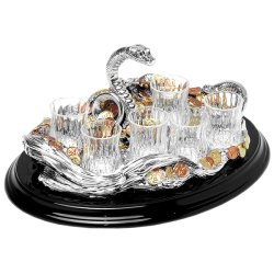 Набор для водки Змея с монетами- 2013