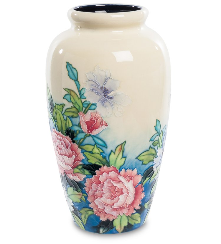 Ваза для цветов из фарфора Гейша Pavone JP-24/19, фотография с обратной стороны