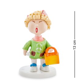 Статуэтка из керамики Леди с сумочкой