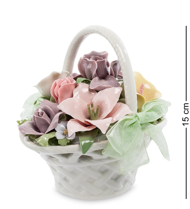 Музыкальная статуэтка Цветочки в корзинке Pavone CMS-33/10