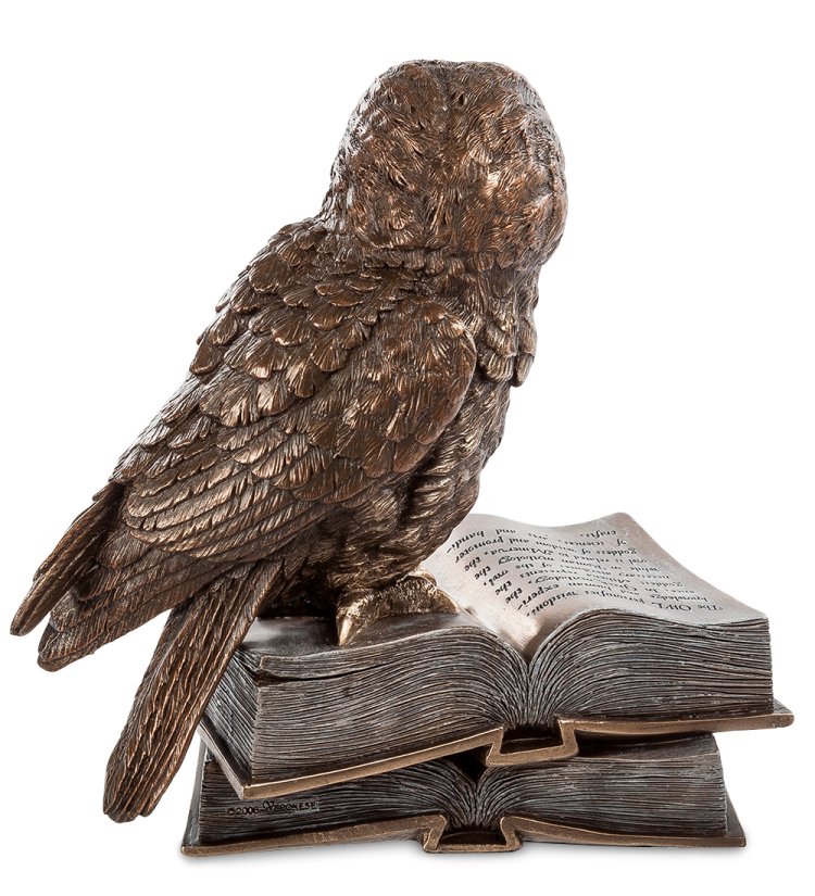 Статуэтка Сова на страницах книги Veronese WS- 86/ 1, оборотная сторона