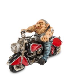Фигурка Байкер на красном мотоцикле