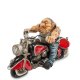 Фигурка Байкер на красном мотоцикле The Comical World of Stratford RV- 14