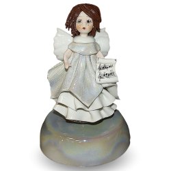 Статуэтка из фарфора музыкальная Ангел с нотами