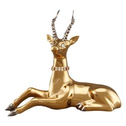 Статуэтка золотая Антилопа-он