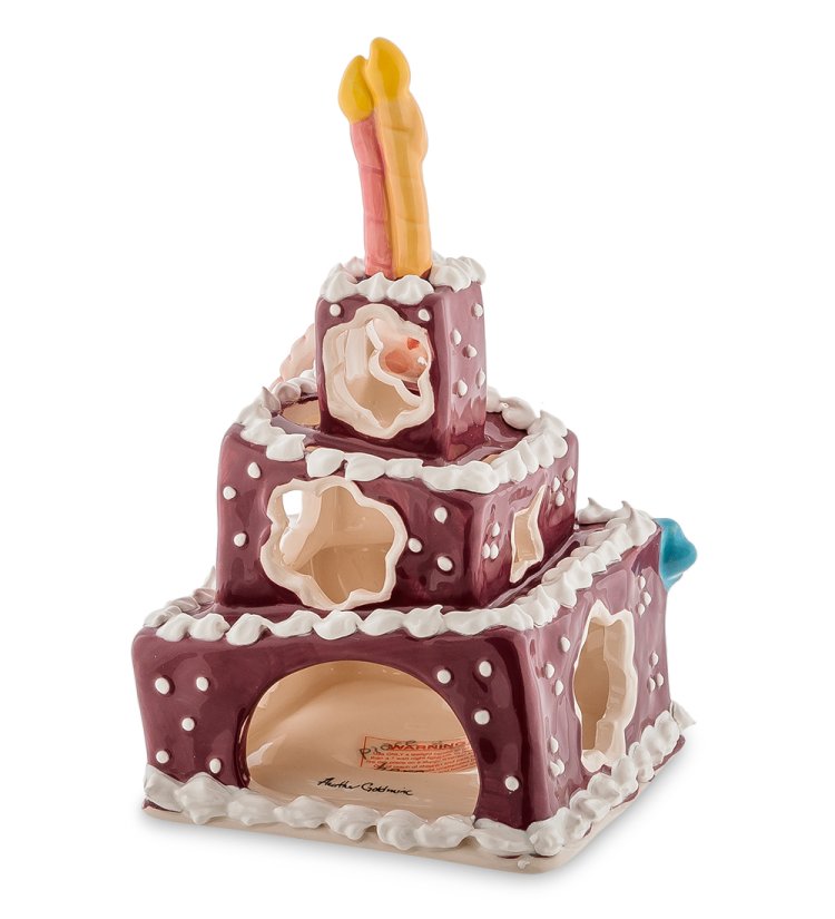 Подсвечник Именины в январе Blue Sky BS-129, фотография с обратной стороны