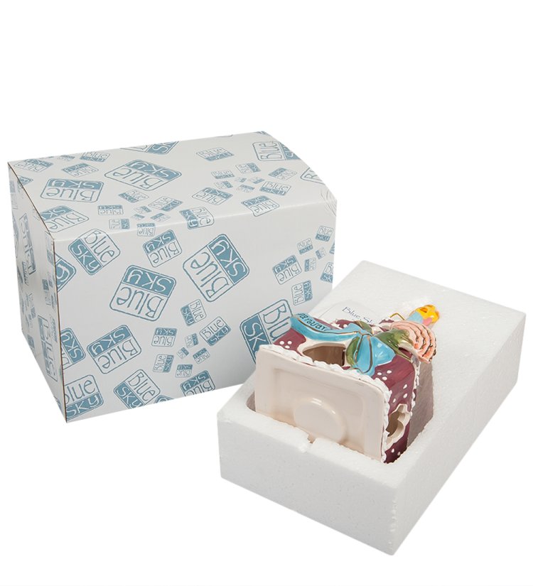 Подсвечник Именины в январе Blue Sky BS-129, фотография в упаковке