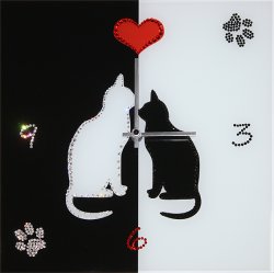 Часы с кристаллами Swarovski - Время любви