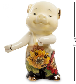 Фигурка из фарфора Танцующий Поросенок